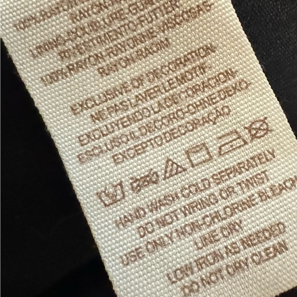 Free People Mandala Georgette Shift Mini Dress Beaded Tie Back Size 2 Black - Picture 7 of 8